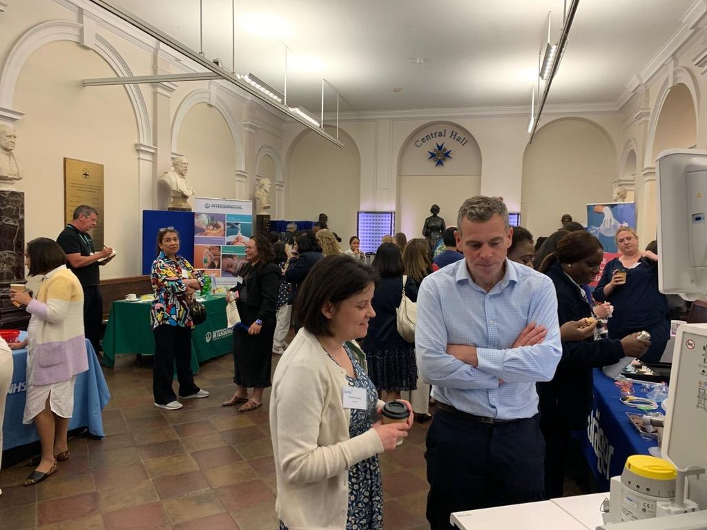 Delegates and exhibitors in the hall