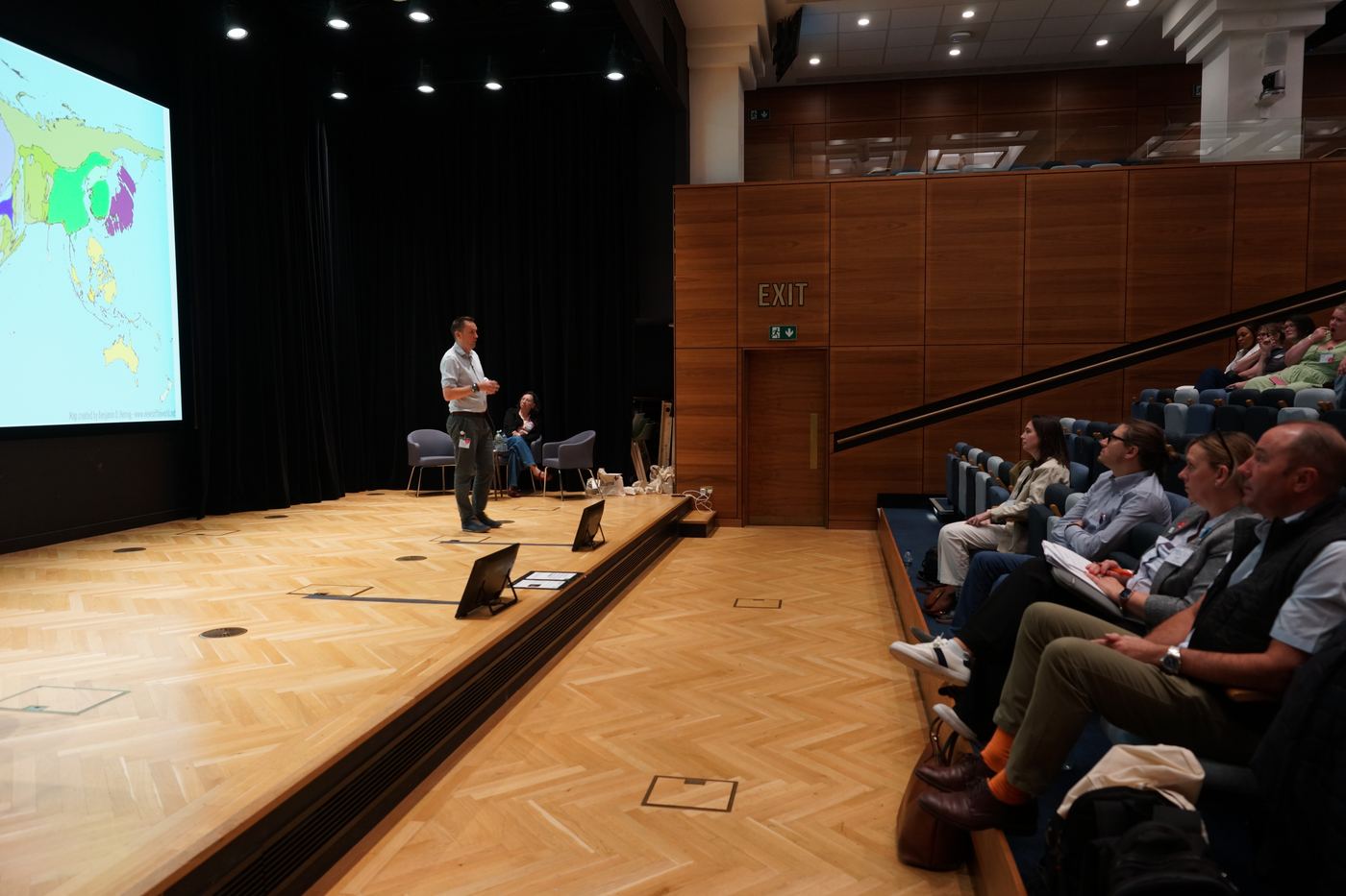 A session under way in the Bush House auditorium