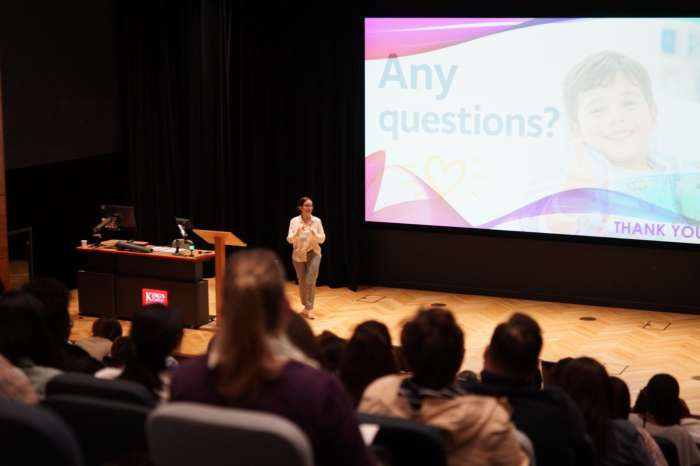 Questions at the end of a session